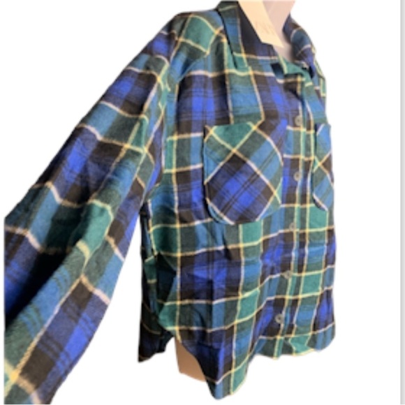 Zara Jacket Top Flannel Sz XS Cabincore Normcore Shacket - Picture 5 of 10